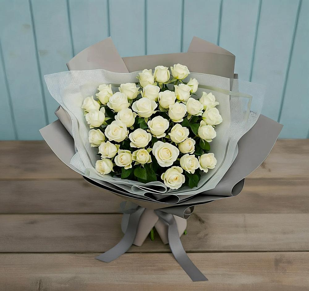 Букет Белоснежная нежность в Ижморском