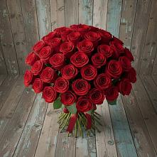 Букет 55 Красных роз Фридом #REPLACE_PRED# Ижморском