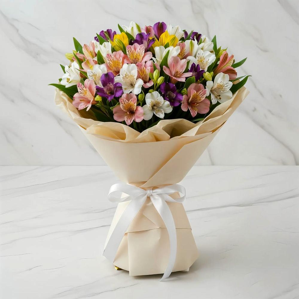 Букет цветов из: Альстромерии в Ижморском