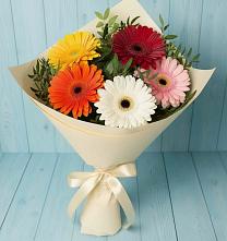 Букет цветов из:  Герберы #REPLACE_PRED# Ижморском