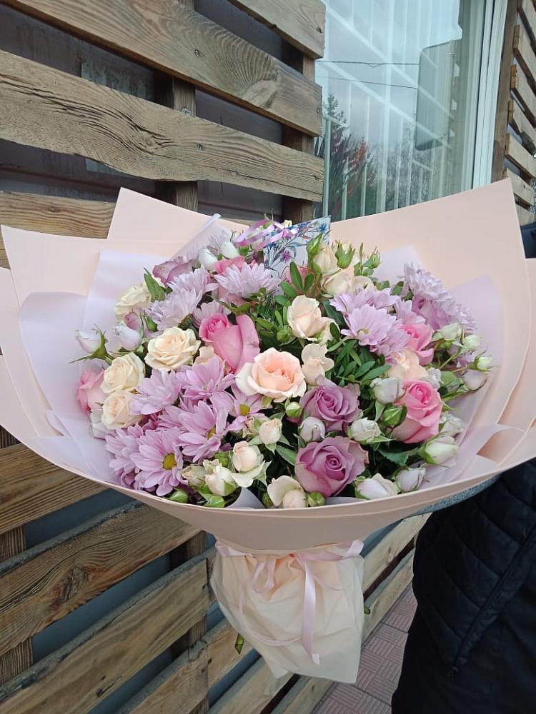 Букет цветов из: Розы и Хризантемы в Ижморском