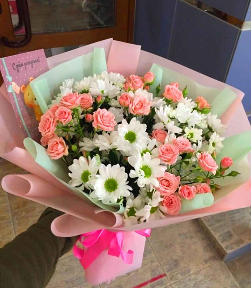 Букет цветов из: Розы и Хризантемы в Ижморском