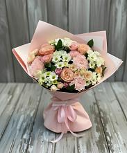 Букет цветов из:  Гвоздики, Розы и Хризантемы в Ижморском
