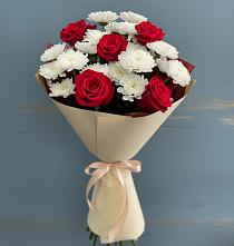 Букет цветов из:  Розы и Хризантемы в Ижморском