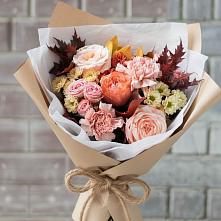 Букет цветов из:  Гвоздики, Хризантемы и Розы в Ижморском