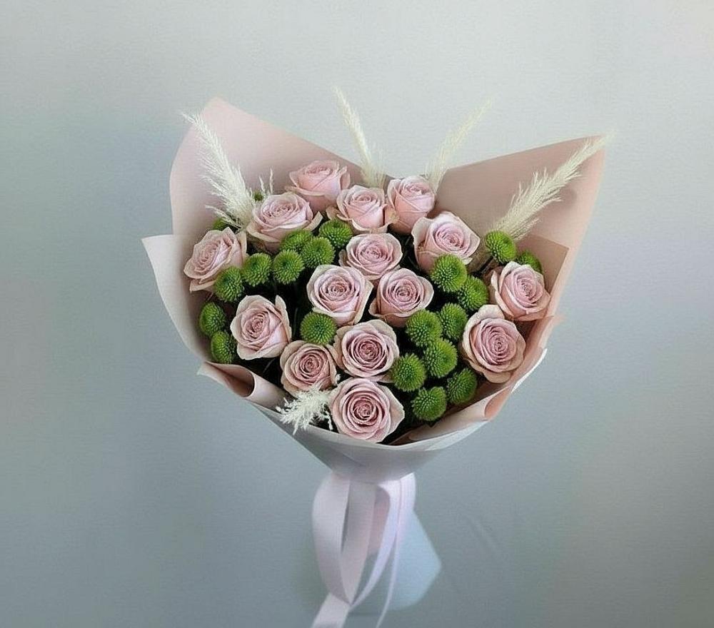 Букет цветов из: Розы и Хризантемы в Ижморском