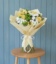 Букет цветов из:  Хризантемы и Розы #REPLACE_PRED# Ижморском