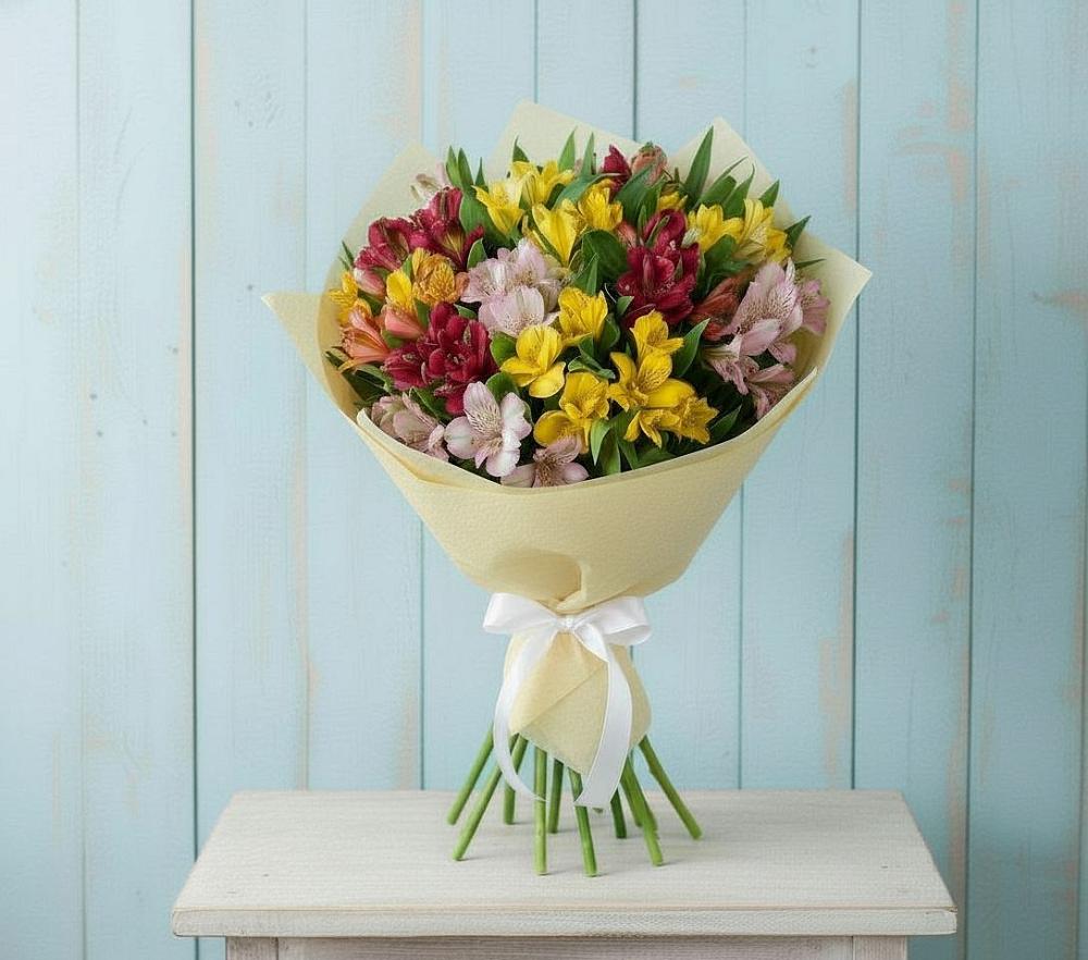 Букет цветов из: Альстромерии в Ижморском