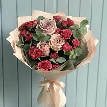 Букет цветов из:  Гвоздики и Розы в Ижморском