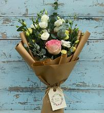 Букет цветов из:  Розы и Лизиантусы в Ижморском